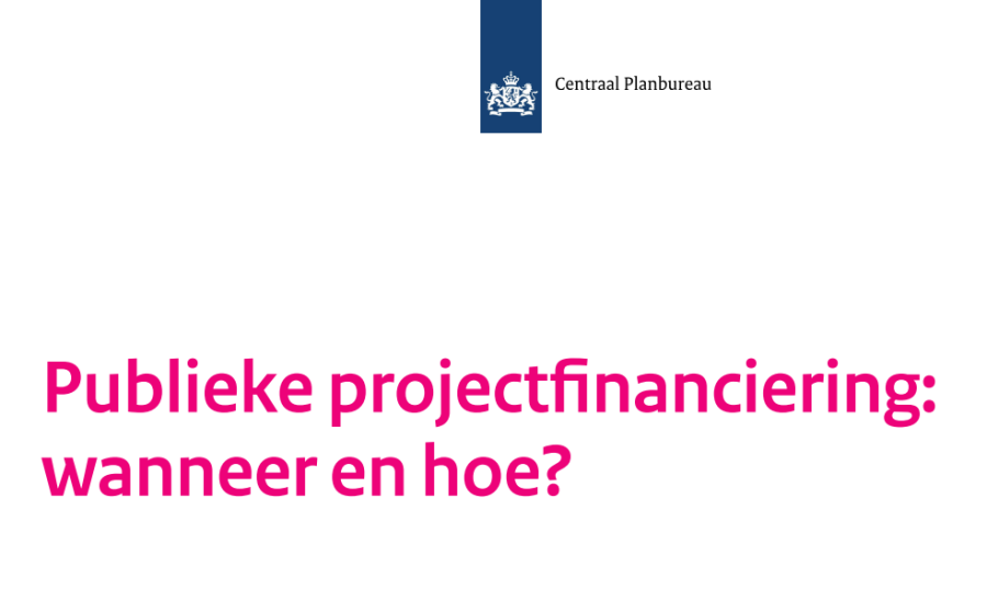 Header image Signalering: CPB publiceert onderzoeksrapport ‘Publieke projectfinanciering: wanneer en hoe?’